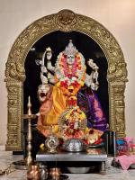 Jalabhisheka and Arati by HH Swamiji on Vardhanti Divasa of Shri Devi Durga Parameshwari Sannidhih at Karla (4 March 2025)